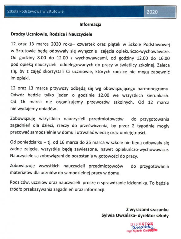 koronawirus_zawieszenie_zajec_informacja