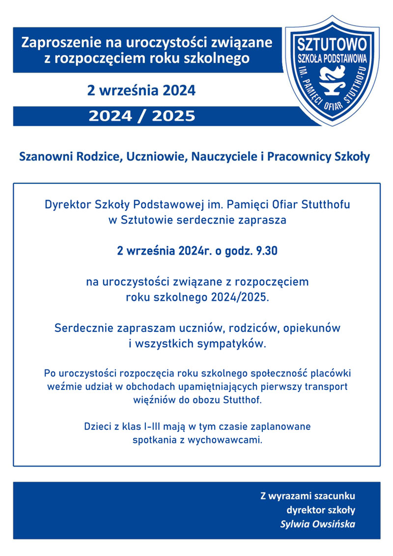 Rozpoczęcie Roku Szkolnego